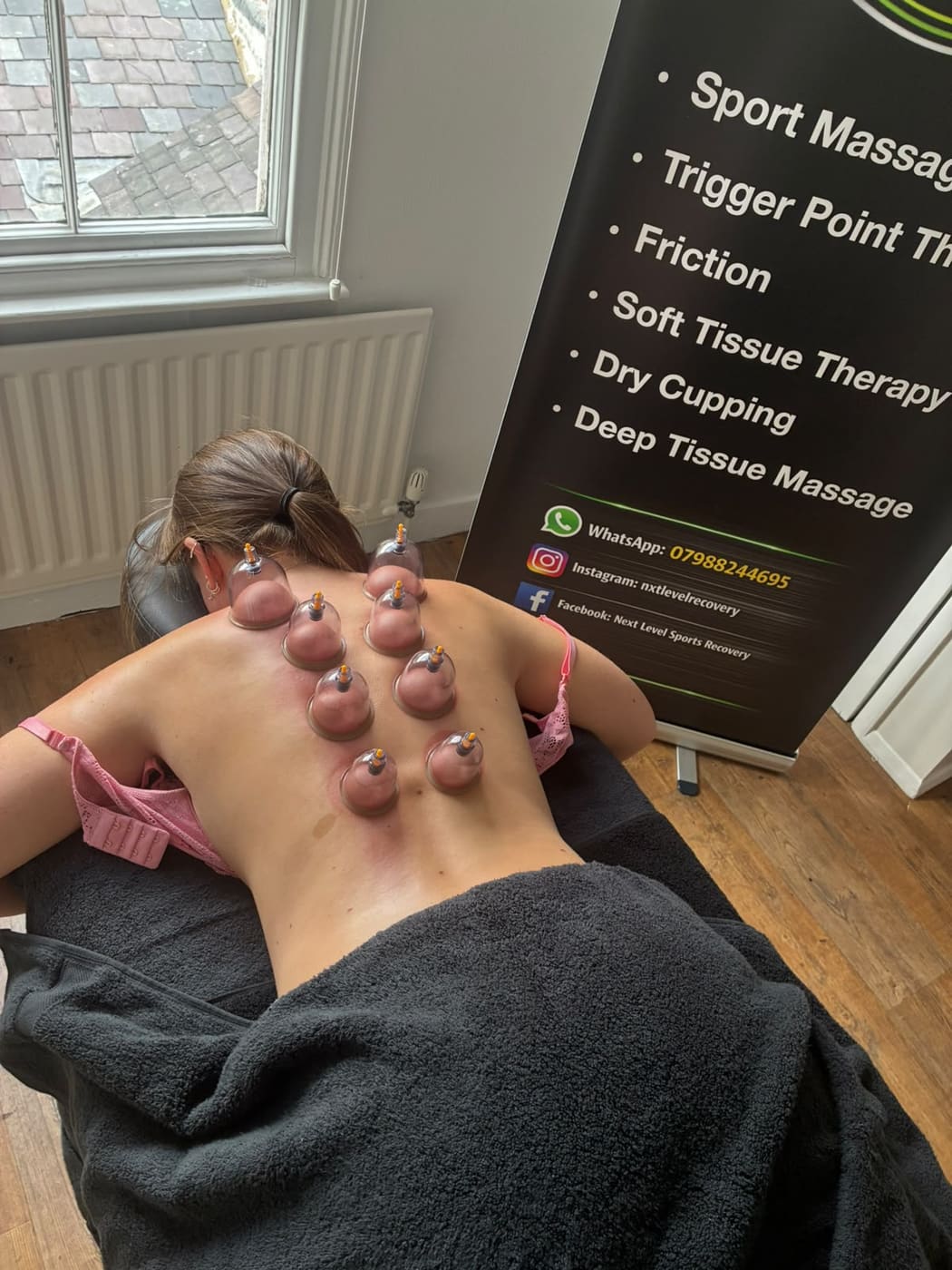 Cupping along the spine